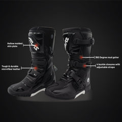 Atlas A5060-01-04 Youth Traction Boot Black - Size 4
