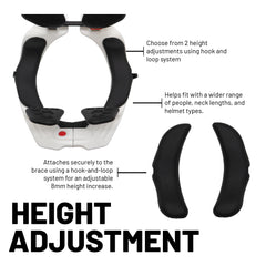 Atlas Air Anti-Compression Sport Neck Brace (Adult - Small) for Use In: Powersports, Offroad Racing, Motocross, Mountain Biking, BMX, Snowmobiling, Snowboarding (White/Gold)