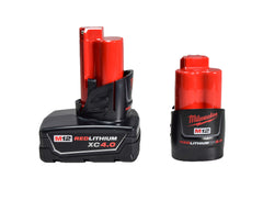 Milwaukee M12 12-Volt Lithium-Ion 4.0 Ah and 2.0 Ah Batteries and Charger Kit