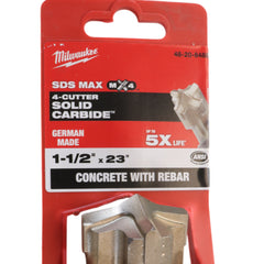 Milwaukee 48-20-8488 1-1/2 in. x 23 in. 4-Cutter SDS-MAX Carbide Drill Bit