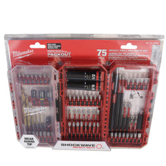Milwaukee 48-32-4098 SHOCKWAVE Impact Duty Drill, Drive & Fasten Set - 75PC