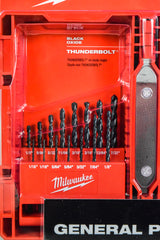 Milwaukee Tool 48-89-2801 Jobber Length Drill Bit Set 1/16 - 1/2 Inch Thunderbolt
