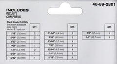 Milwaukee Tool 48-89-2801 Jobber Length Drill Bit Set 1/16 - 1/2 Inch Thunderbolt