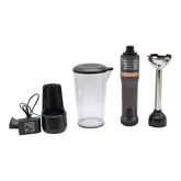 BLACK+DECKER BCKM1011K01 Kitchen Wand Cordless Immersion Blender + Charging Dock, 2-Speed Hand Blender, 150W Motor, Stainless Steel Blending Shaft, Easy One-Hand Operation - Grey
