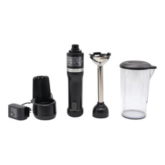 BLACK+DECKER BCKM1011K10 Kitchen Wand Cordless Immersion Blender with Charging Dock, 2-Speed Hand Blender, 150W Motor, Stainless Steel Blending Shaft, Easy One-Hand Operation - Black