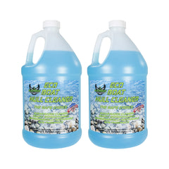 BLACKHAWK PERFORMANCE Eco Boat Hull Cleaner - Effortlessly Removes Water Stains, Deposits, Scale, & Scum - Safe for All Fiberglass & Aluminum Boats - Made in USA (2 Pack, 1 Gallon)