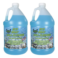 BLACKHAWK PERFORMANCE Eco Boat Hull Cleaner - Effortlessly Removes Water Stains, Deposits, Scale, & Scum - Safe for All Fiberglass & Aluminum Boats - Made in USA (2 Pack, 1 Gallon)