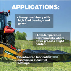 BLACKHAWK PERFORMANCE Lithium EP0 Grease for Disc Mowers and Gear Boxes, 32 oz EZ Squeeze Pouch (12pk)