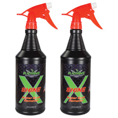 BLACKHAWK PERFORMANCE Shine X Hard Water Spot Remover - Gives Quick Shiny Gloss to Any Surface - Wipes Away Streak-Free - Marine Safe - Made in USA (32oz, 2pk)