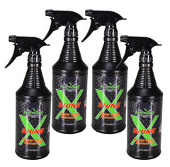BLACKHAWK PERFORMANCE Shine X Hard Water Spot Remover - Gives Quick Shiny Gloss to Any Surface - Wipes Away Streak-Free - Marine Safe - Made in USA (32oz, 4pk)