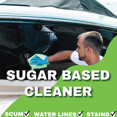 BLACKHAWK PERFORMANCE Eco Boat Hull Cleaner - Effortlessly Removes Water Stains, Deposits, Scale, & Scum - Safe for All Fiberglass & Aluminum Boats - Made in USA (1 Pack, 1 Gallon)