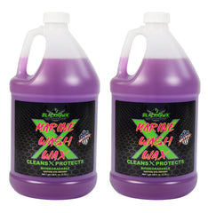 BLACKHAWK PERFORMANCE Boat Wash X Wax - Gently Removes All Dirt & Grime - Non-Yellowing Wax Leaves Shiny Finish While Protecting All Paints & Clear Coats - Marine Safe - Made in USA (1 gal, 2pk)