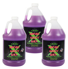 BLACKHAWK PERFORMANCE Boat Wash X Wax - Gently Removes All Dirt & Grime - Non-Yellowing Wax Leaves Shiny Finish While Protecting All Paints & Clear Coats - Marine Safe - Made in USA (1 gal, 3pk)
