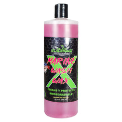 BLACKHAWK PERFORMANCE Boat Wash X Wax - Gently Removes All Dirt & Grime - Non-Yellowing Wax Leaves Shiny Finish While Protecting All Paints & Clear Coats - Marine Safe - Made in USA (32oz, 1pk)
