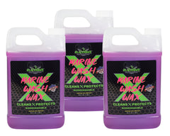 BLACKHAWK PERFORMANCE Boat Wash X Wax - Gently Removes All Dirt & Grime - Non-Yellowing Wax Leaves Shiny Finish While Protecting All Paints & Clear Coats - Marine Safe - Made in USA (64oz, 3pk)
