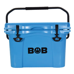 BOB THE COOLER CO 25QT "The Wingman" Leak-Proof Hard Cooler with Heavy Duty Handle & Built In Lid Latching Bottle Openers - Fits 35 12oz Cans for the Beach, Camping, Tailgating, Sports, & More