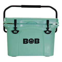 BOB THE COOLER CO 25QT "The Wingman" Leak-Proof Hard Cooler with Heavy Duty Handle & Built In Lid Latching Bottle Openers - Fits 30 12oz Cans for the Beach, Camping, Tailgating, Sports, & More