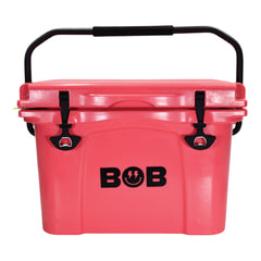 BOB THE COOLER CO 25QT "The Wingman" Leak-Proof Hard Cooler with Heavy Duty Handle & Built In Lid Latching Bottle Openers - Fits 35 12oz Cans for the Beach, Camping, Tailgating, Sports, & More