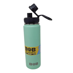 BOB THE COOLER CO - 26oz "The Big Swig" Double Wall Vacuum Insulated Water Bottle with Spout Lid, Made of Stainless Steel, Leak Proof, Great for Sports, Travel, & More