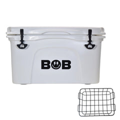 BOB THE COOLER CO 50QT "The El Amigo" Leak-Proof Hard Cooler with Heavy Duty Handle & Built In Lid Latching Bottle Openers - Fits 60 12oz Cans for the Beach, Camping, Tailgating, Sports, & More