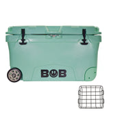 BOB THE COOLER CO 75QT "The BFF" Leak-Proof Hard Cooler with Heavy Duty Handle & Built In Lid Latching Bottle Openers - Fits 117 12oz Cans for the Beach, Camping, Tailgating, Sports, & More