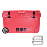 BOB THE COOLER CO 75QT "The BFF" Leak-Proof Hard Cooler with Heavy Duty Handle & Built In Lid Latching Bottle Openers - Fits 117 12oz Cans for the Beach, Camping, Tailgating, Sports, & More