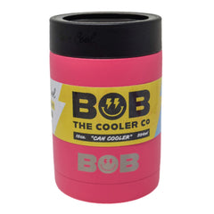 BOB THE COOLER CO - 12oz "Bob's Chillin" Short Double Wall Vacuum Insulated Can Cooler, Stainless Steel Can Cooler for Camping, Beverages, Drink, Beer, Beach & More