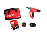 Milwaukee 2660-22CT M18 18V Lithium-Ion Cordless Rivet Tool Kit with (2) 2.0Ah Batteries