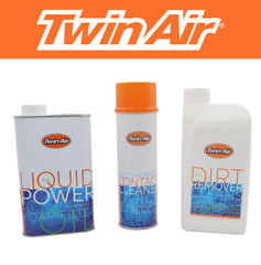 Twin Air Bio Maintenance Kit: Professional-Grade Air Filter Care Solution- Liquid Bio Power Oil/Bio Dirt Remover Cleaner/Cleaning & Oiling Tubs/Contact Cleaner-Essential for MX & Off-Road Performance