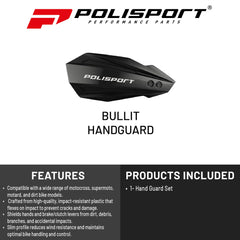 Polisport Bullit Handguard for Motocross Motorcycles