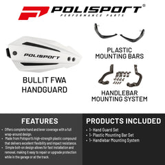Polisport Bullit Full Wrap-Around Handguard for Motocross Motorcycles