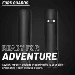 Polisport Black Fork Guards for KTM SX/XC and Husqvarna TC/TE/FC/FE (2023–2025) – OEM Fit – Durable Gloss Polypropylene – Roost & Debris Protection – Easy Bolt-On Installation 8352500002