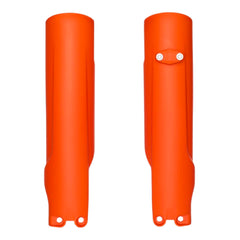 Polisport Orange, Fork Guards for KTM SX/XC and Husqvarna TC/TE/FC/FE (2023–2025) – OEM Fit – Durable Gloss Polypropylene – Roost & Debris Protection – Easy Bolt-On Installation 8352500005