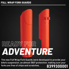 Polisport Full Wrap Fork Guards for Various KTM Models (Orange)