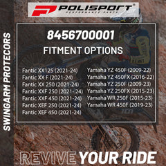 Polisport Swingarm Protectors YZ250/450F(09-->); YZ250FX(15-->)