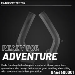 Polisport Frame Protector for Husqvarna & KTM (Various Models 2016-2019) - Black