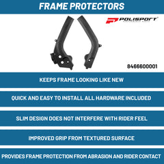 Polisport Frame Protector for Husqvarna & KTM (Various Models 2016-2019) - Black
