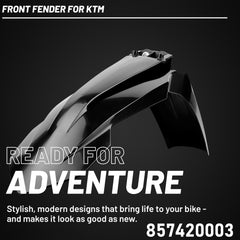 Polisport Motocross (MX) Front Fender for KTM SX/SX-F/XC-F SX 250 XC 125 XC 250/300 XC-W EXC/EXC-F/XC/XCF-W (2016-23) Dirt Bike