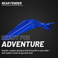 Polisport Motocross (MX) Rear Fender for Yamaha YZ 250F/450F (2024-2025) Dirt Bike (Blue)