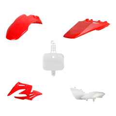 Polisport Motocross (MX) Replica Plastic Kit for Honda CRF 50F (2004-25) Dirt Bike – OEM Quality, Durable, Flexible & Perfect Fit – Red/White