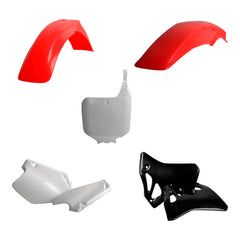 Polisport Motocross (MX) Replica Plastic Kit for Honda CR125R (1995–1997) & CR250R (1995–1996) Dirt Bike – OEM Quality, Durable, Flexible & Perfect Fit – Red/White