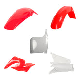 Polisport Motocross (MX) Replica Plastic Kit for Honda CR 125R/250R (2000-01) Dirt Bike – OEM Quality, Durable, Flexible & Perfect Fit – Red/White