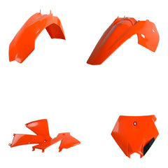 Polisport Motocross (MX) Replica Plastic Kit for KTM SX (2003-04) Dirt Bike Dirt Bike – OEM Quality, Durable, Flexible & Perfect Fit – Orange