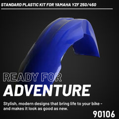 Polisport Motocross (MX) Replica Plastic Kit for Yamaha YZF 250/450 (2003-2005) Dirt Bike