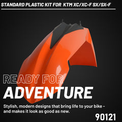 Polisport Motocross (MX) Replica Plastic Enduro Kit for KTM XC/XC-F (2008-10) Dirt Bike