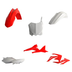 Polisport Motocross (MX) Replica Plastic Kit for Honda CRF 450R (2009-10) Dirt Bike – OEM Quality, Durable, Flexible & Perfect Fit – Red/White