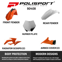 Polisport Motocross (MX) Replica Plastic Enduro Kit for KTM SX (2012) Dirt Bike