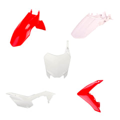 Polisport Motocross (MX) Replica Plastic Kit for Honda CRF 110F (2013-18) Dirt Bike – OEM Quality, Durable, Flexible & Perfect Fit – Red/White