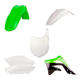 Polisport Motocross (MX) Replica Plastic Kit for Kawasaki KX 450F (2013-15) Dirt Bike – OEM Quality, Durable, Flexible & Perfect Fit – Green/White/Black