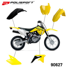 Polisport Motocross (MX) Replica Plastic Kit for Suzuki RMZ 450 (2008-17) Dirt Bike